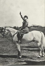 MUSSOLINI a cavallo - fotografica - NV. - FG.  -mix132