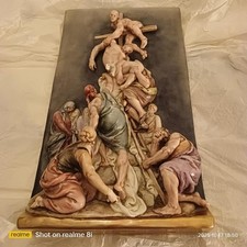 Porcellana Capodimonte del Maestro CAPPE' anni"70- "La Deposizione di Cristo"