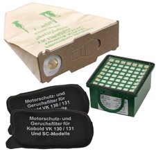 adatto Vorwerk VK 130 131 ServiceBox 10 sacchetti + 1 filtro igienico + 2 filtri antiodori