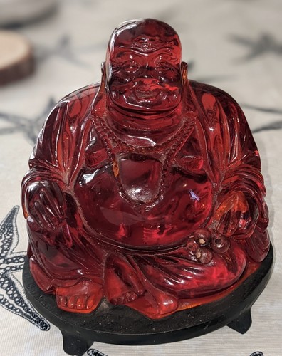 Buddha ambra ciliegia rossa - ambra,