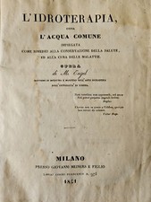 Idroterapia acqua comune - l'acqua,