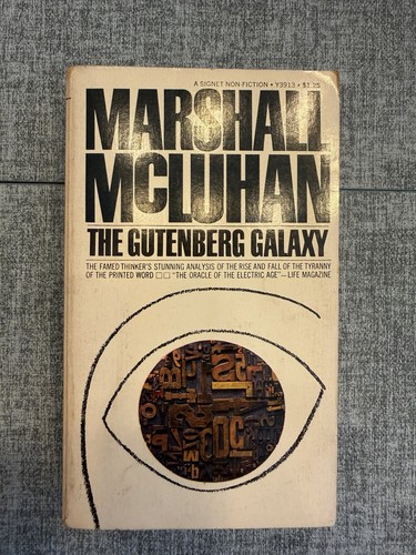 The gutenberg galaxy - , 1st