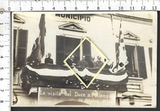 PALLANZA VERBANIA DISCORSO DEL DUCE MUSSOLINI 28.10.1924_FOTO CARTOLINA VG 1924