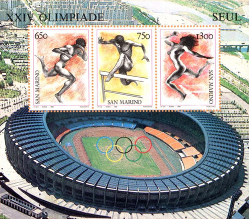 1988 san marino foglietto - -,