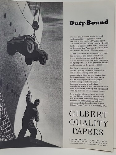 1943 gilbert quality papers - gilbert,