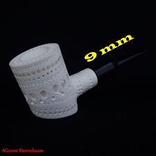 Handmade 9mm Poker Block Meerschaum Smoking Tobacco Pipes, Pfeife AGM-1834