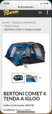 Bertoni Comet 4 Tenda a Igloo