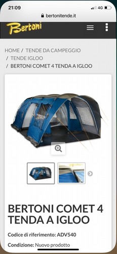 Bertoni comet tenda - tenda, a