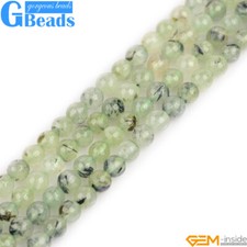 Perline tonde sfaccettate prehnite naturali per fare gioielli spedizione gratuita 15" 8-14mm