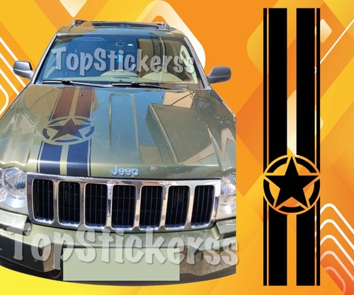 Jeep striscia adesiva - adesiva, cofano