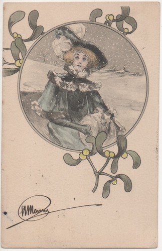 Art nouveau donnina - -,