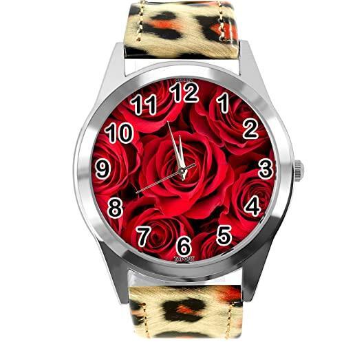 Orologio rotondo pelle - rotondo, in