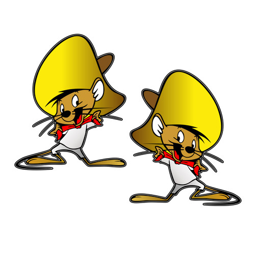 Adesivi speedy gonzales cm - 9,
