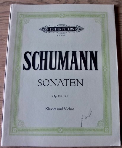 Schumann sonaten 105 - sonaten, 121