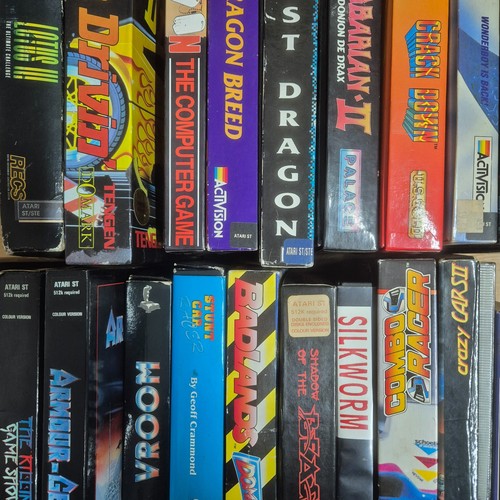 Atari boxed computer games - atari, st