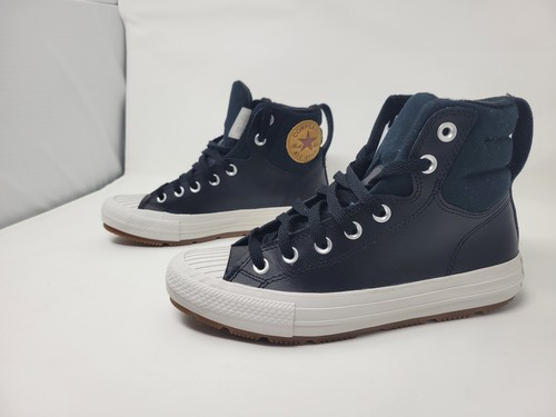 Stivali alti neri - , converse