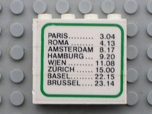 Lego stickered assembly 4x1x3 - lego,