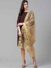 Sciarpa bordo dorato Dupatta