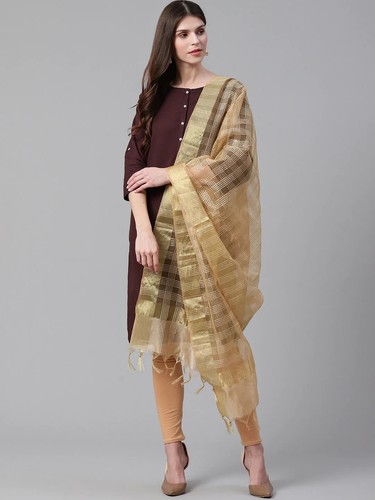 Sciarpa bordo dorato dupatta - sciarpa,