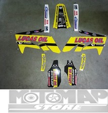 KIT ADESIVI GRAFICHE HONDA CRF 250 450 R X REPLICA TEAM LUCAS OIL 5 DECIMI