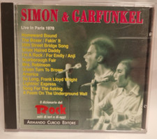 SIMON & GARFUNKEL - LIVE IN PARIS 1970 - CD CURCIO EDITORE ITALY