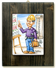 INGEGNERE-quadro mattonella