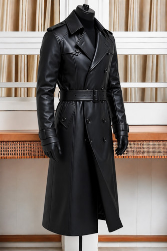 Trench coat uomo vera - , pelle