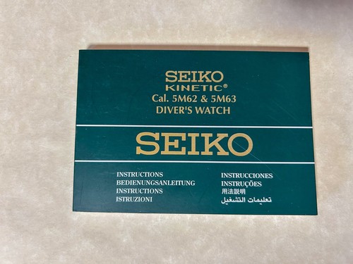 Libretto istruzioni seiko - istruzioni,