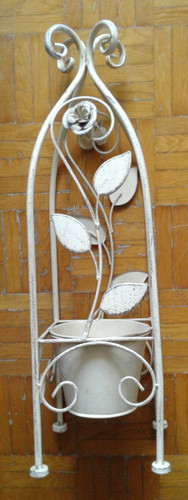 Porta vaso rose ferro - porta,