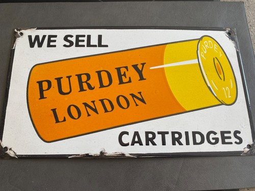 Purdey london enamel metal - london,