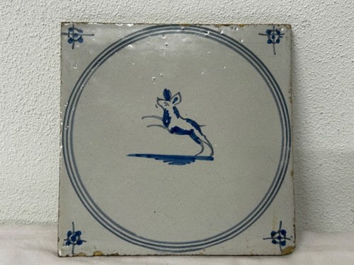 Antica blue delft - delft, dog