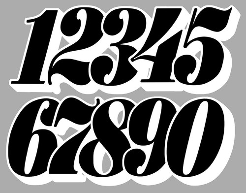 Sticker number race racing - sticker,