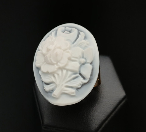 Anello donna cammeo gambo - anello, su