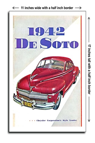 Desoto 1942 poster - desoto,