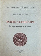 MENEGHETTI EGIDIO SCRITTI CLANDESTINI 1946 Zanocco