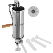 Insaccatrice per Salsicce e Salami 2,5kg + Imbuti di 4 Misure - Verticale – INOX