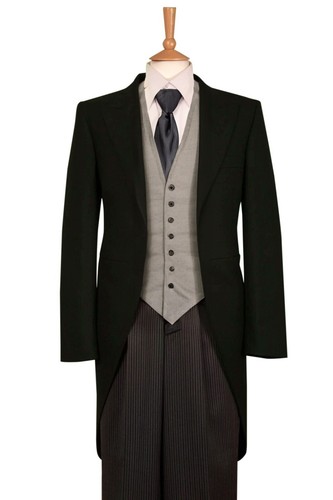Cappotto nero pezzi giacca - cappotto, 3