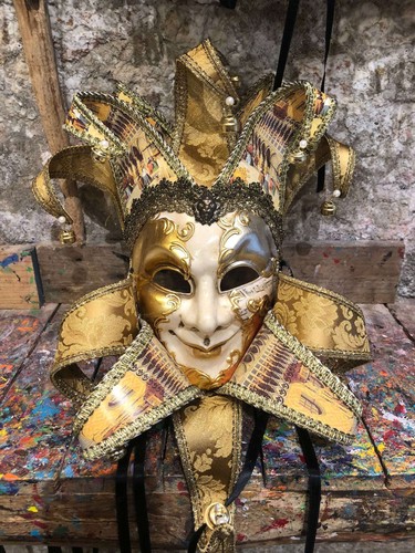 Maschera veneziana giullare - maschera,