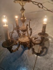 Lampadario ottone pieno - lampadario,