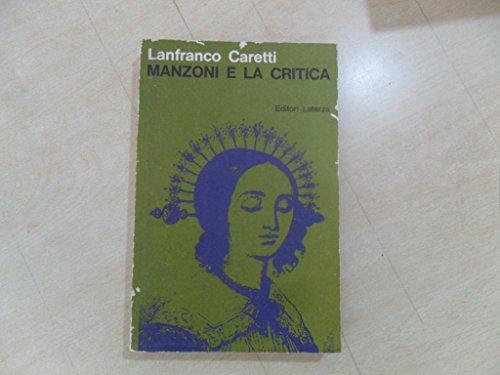 Manzoni critica caretti - e, critica,caretti