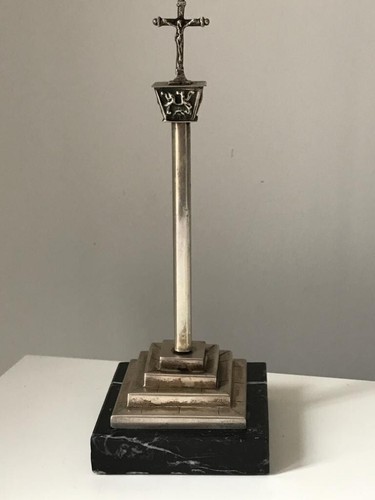 Vintage silver plated altar - silver,