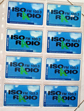 8 schede VIACARD ISO RADIO FM