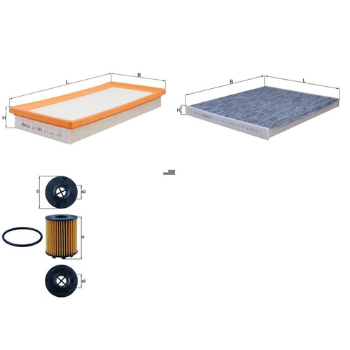 Set filtri knecht adatto - set,