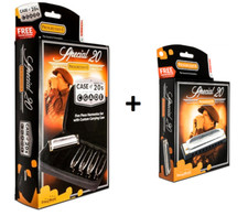 Nuovo Hohner Astuccio di Armonica Speciale Anni 20 Confezione da 5 con Omaggio F Special 20