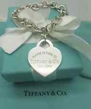 Bracciale Charm Return to Tiffany & Co. Argento XL Cuore Grande 7,75", Marcato UK