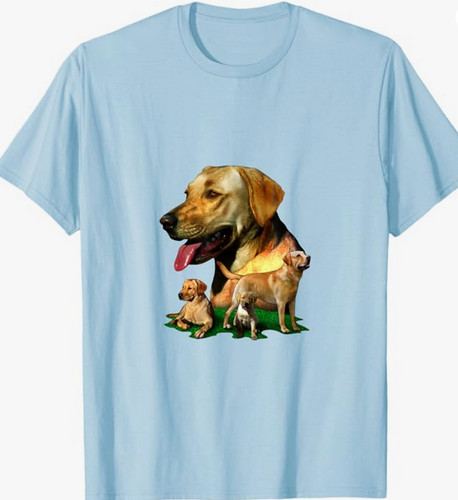 Shirt razza cane golden - t-shirt,