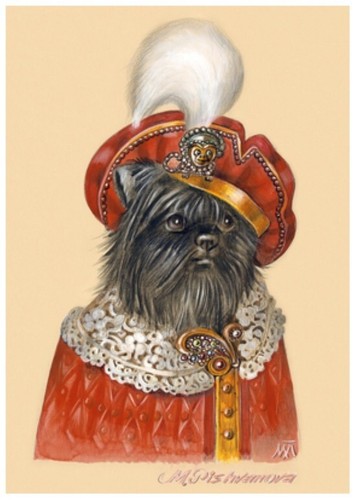 Affenpinscher kunstdruck - affenpinscher,