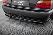 Diffusore posteriore per BMW M3 E36 ABS attacco posteriore opaco design Maxton con ABE