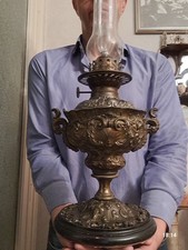 ANTICA LAMPADA LANTERNA LUME ANTIMONIO 800