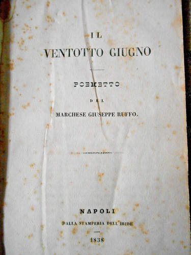 Marchese giuseppe ruffo - marchese, ,il